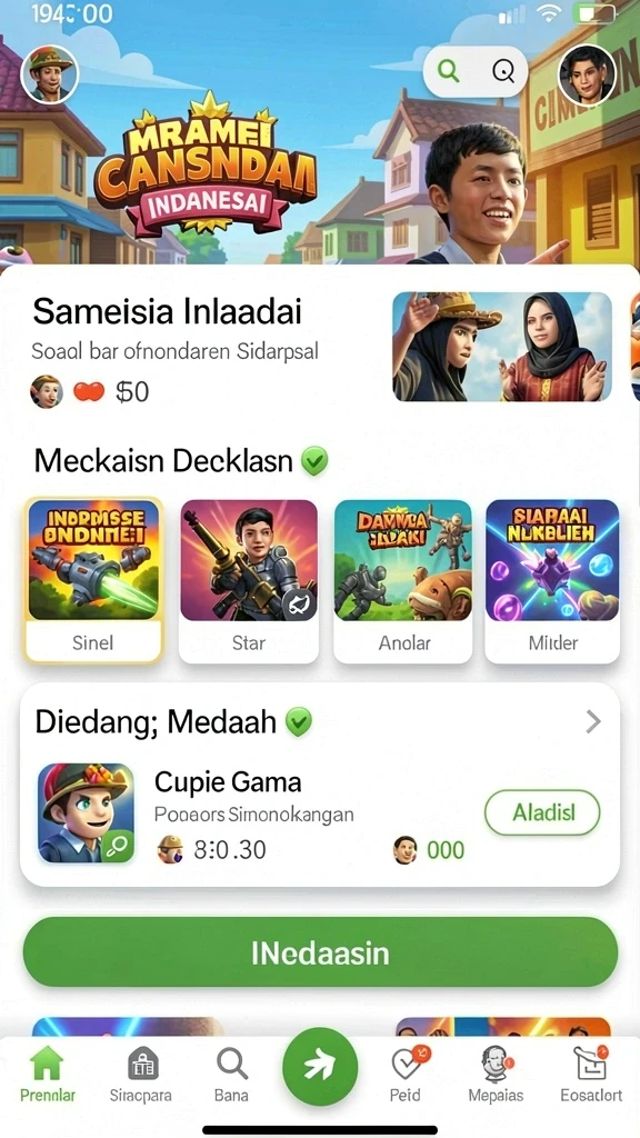 Tangkapan layar memperlihatkan karakter utama dalam aksi.