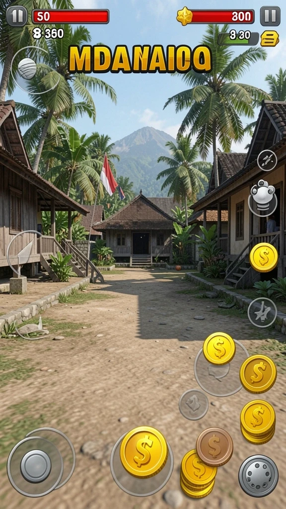 Screenshot menunjukkan antarmuka permainan yang menarik.