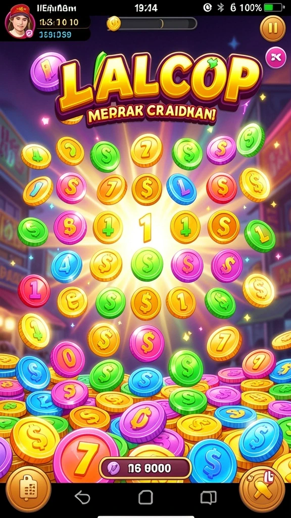 Screenshot momen kompetisi di dalam game DUNIA77.