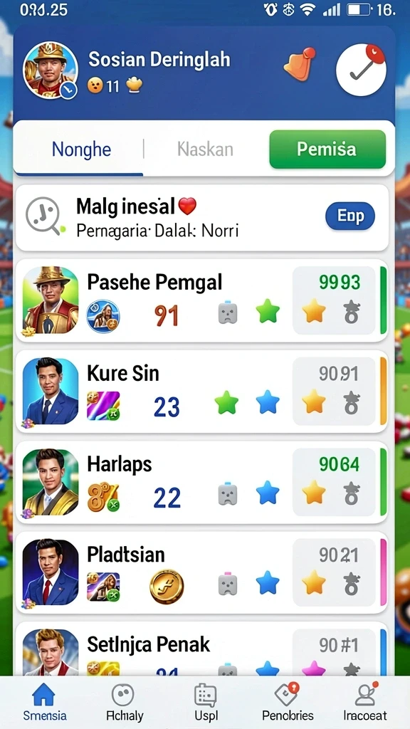 Tampilan karakter yang dapat disesuaikan oleh pemain.