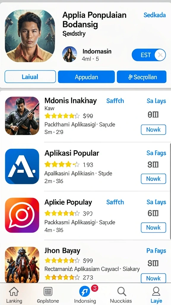 Tampilan antarmuka yang user-friendly.