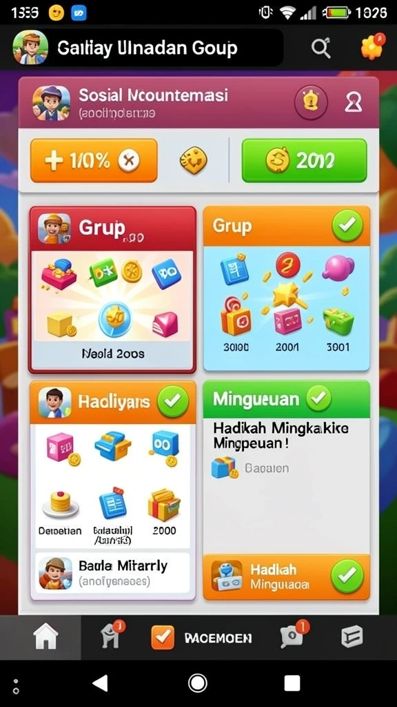 Tampilan awal aplikasi HOKIWIN yang menarik.