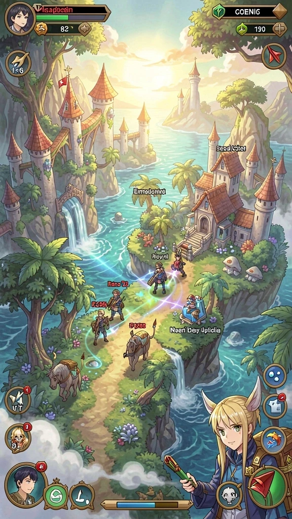 Pemandangan alam yang indah dan menakjubkan dari dunia game.