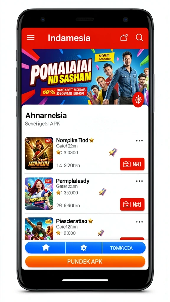 Tampilan menu utama dengan opsi yang mudah dinavigasi.