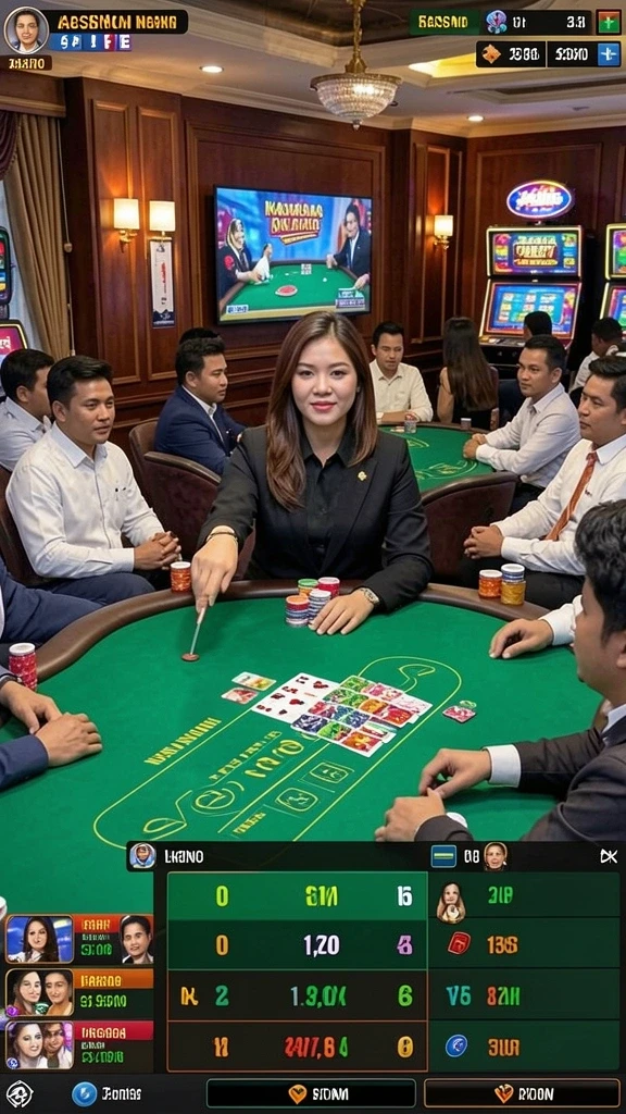 Tampilan mesin slot yang menarik dan berwarna.