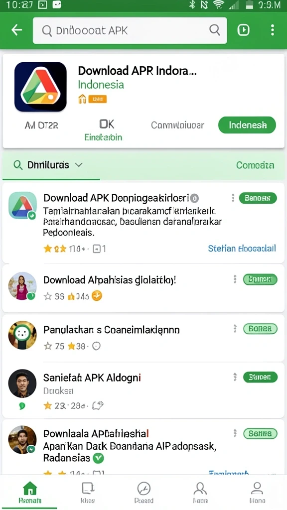 Screenshot menunjukkan antarmuka utama yang menarik.