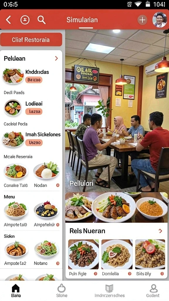 Tampilan antarmuka yang sederhana dan mudah digunakan.
