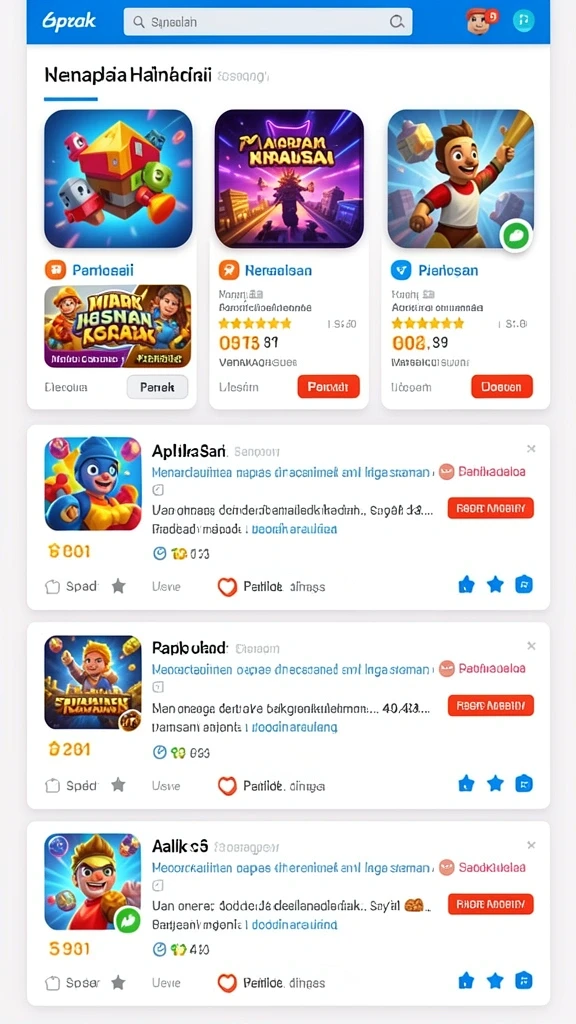 Level menantang yang membuat pemain betah.