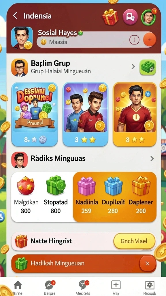 Tampilan antarmuka aplikasi yang user-friendly.