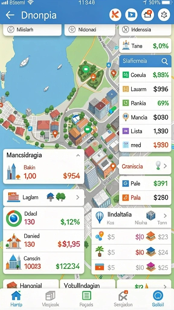 Tampilan awal yang menarik dengan menu intuitif.