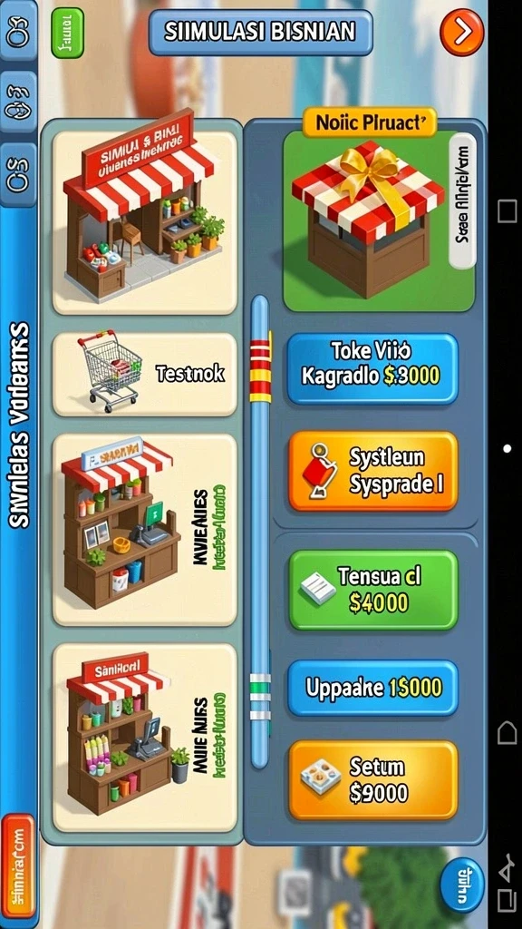 Tangkapan layar menu upgrade karakter dan senjata.